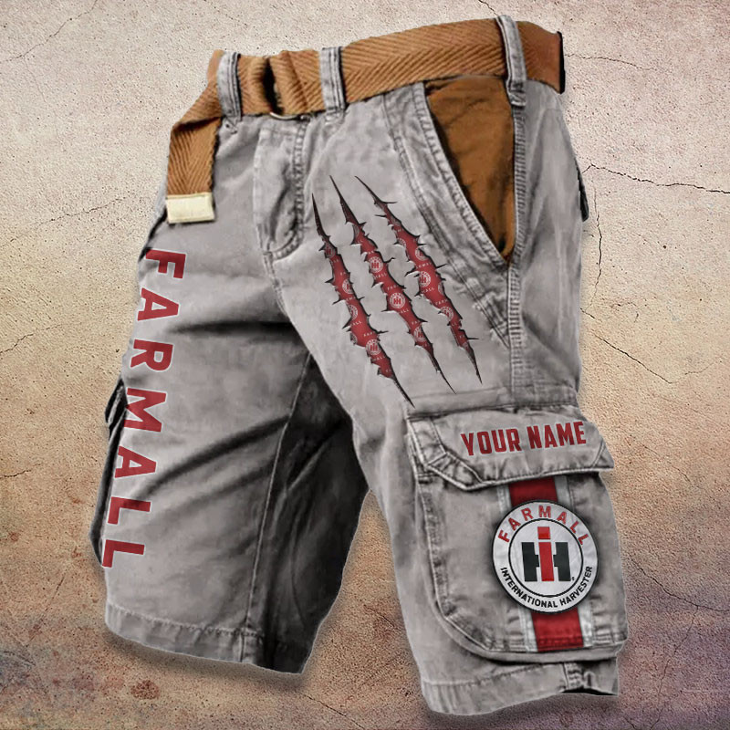 Sportswearmerch Farmall Tractor Denim Short For Fan