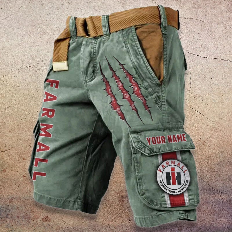 Sportswearmerch Farmall Tractor Denim Short For Fan