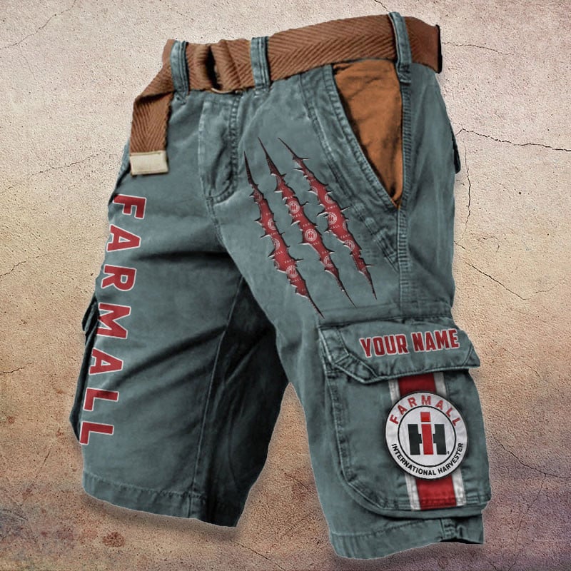 Sportswearmerch Farmall Tractor Denim Short For Fan