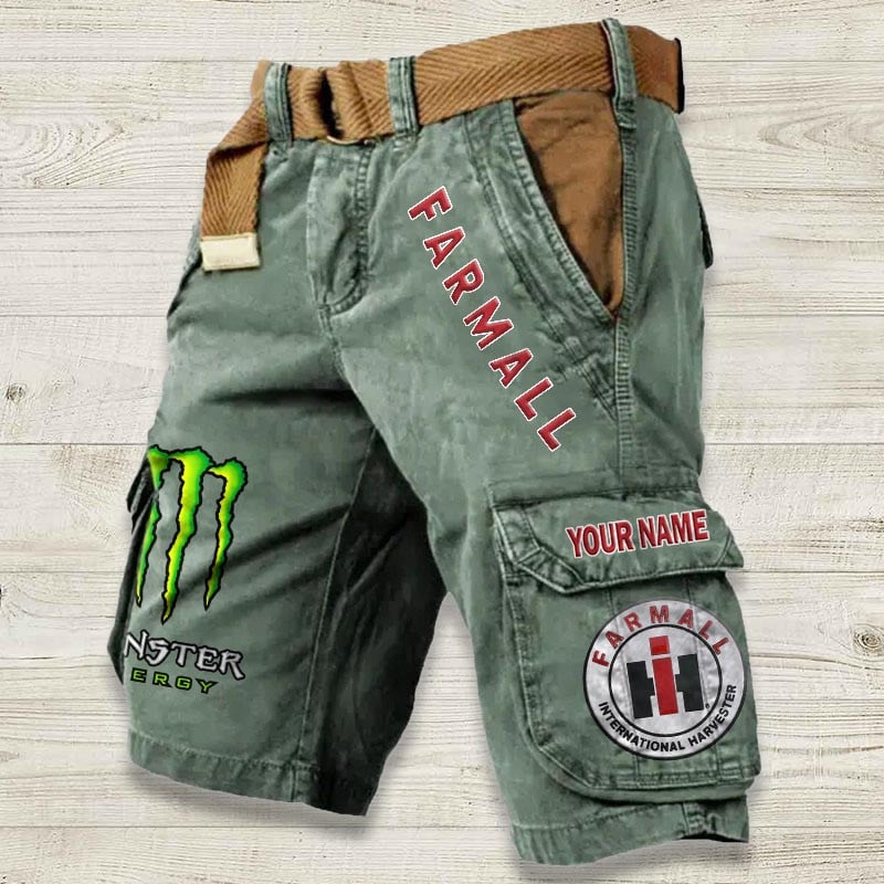 Sportswearmerch Farmall Tractor Denim Short For Fan