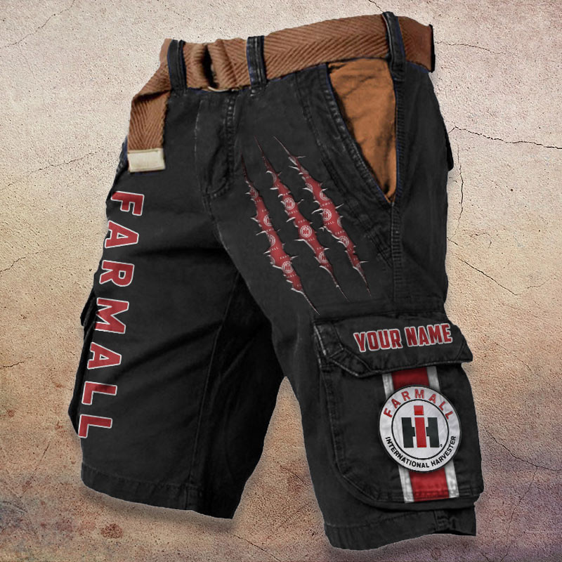 Sportswearmerch Farmall Tractor Denim Short For Fan