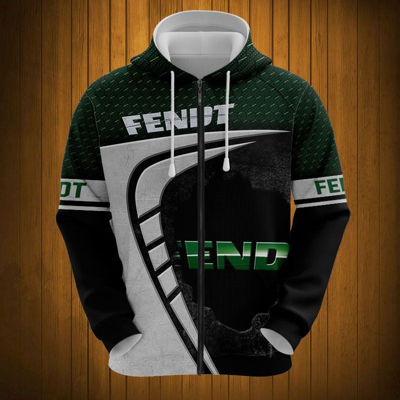 Sportswearmerch Fendt Tractor Personalized Fashion Zip Hoodie For Fan