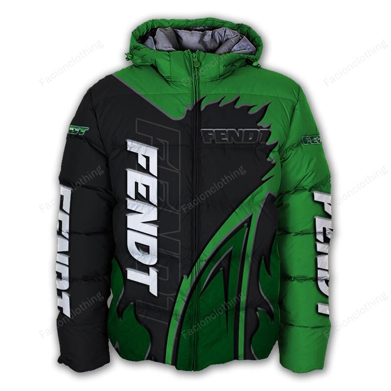 Sportswearmerch Fendt Tractor Personalized Puffer Jacket For Fan
