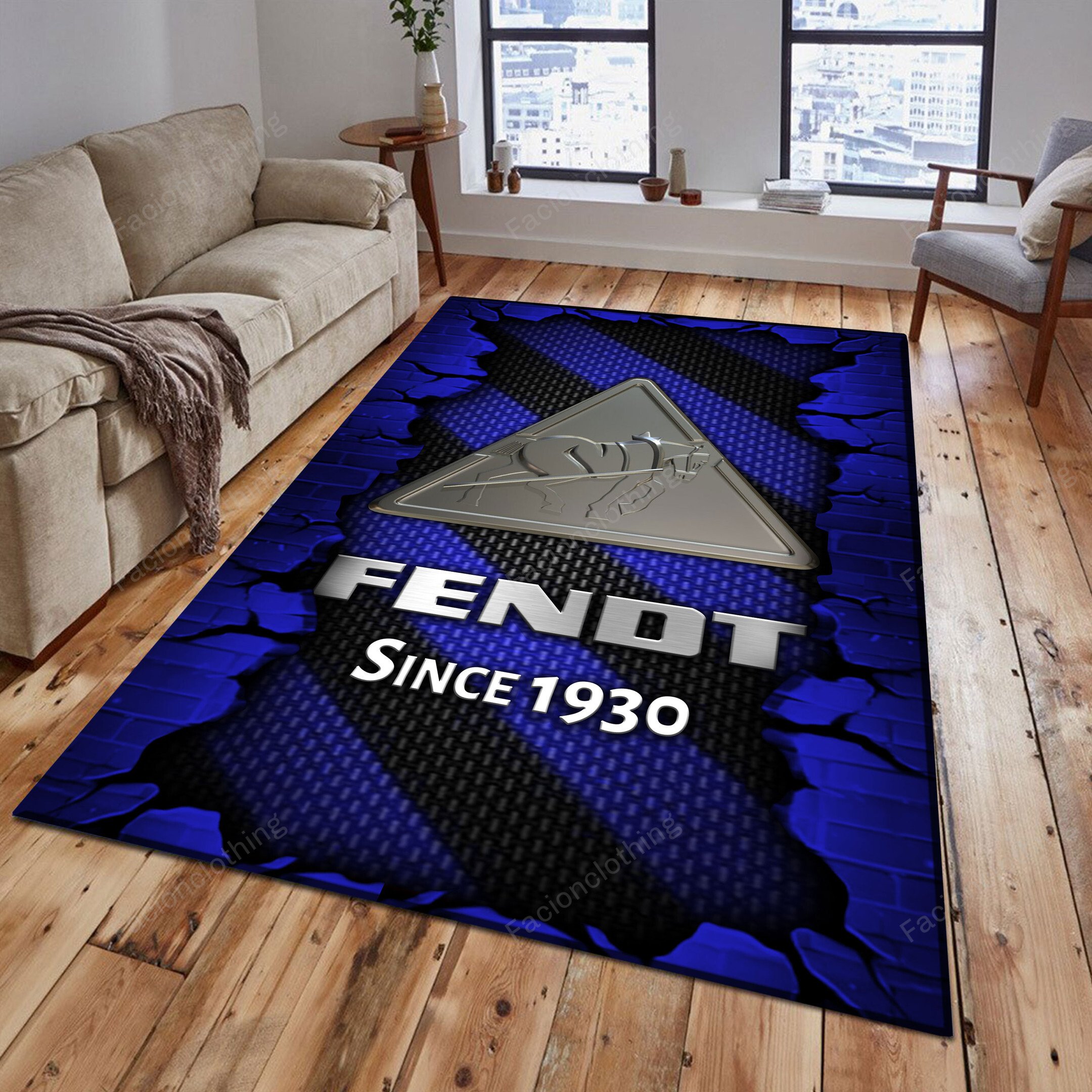 Sportswearmerch Fendt Tractor Personalized Rug For Fan