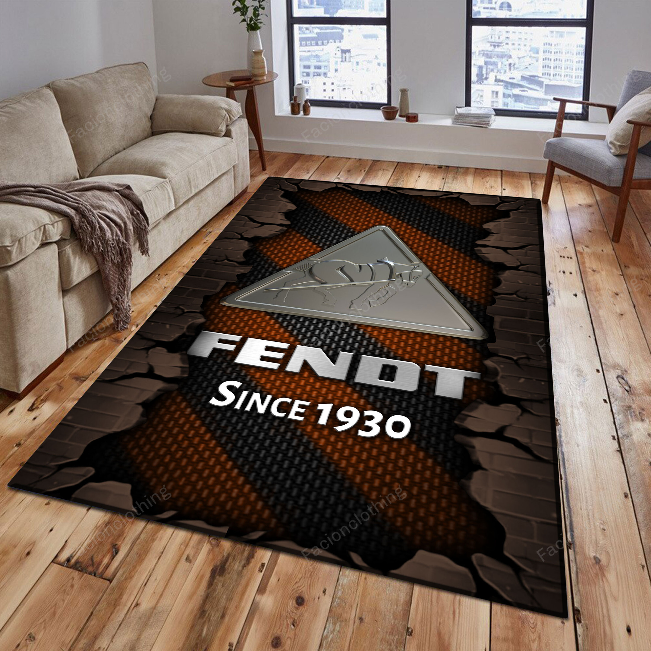 Sportswearmerch Fendt Tractor Personalized Rug For Fan