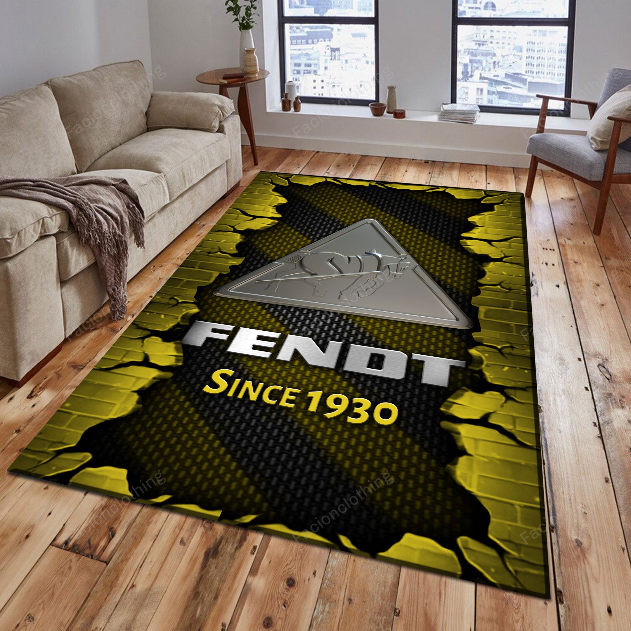 Sportswearmerch Fendt Tractor Personalized Rug For Fan