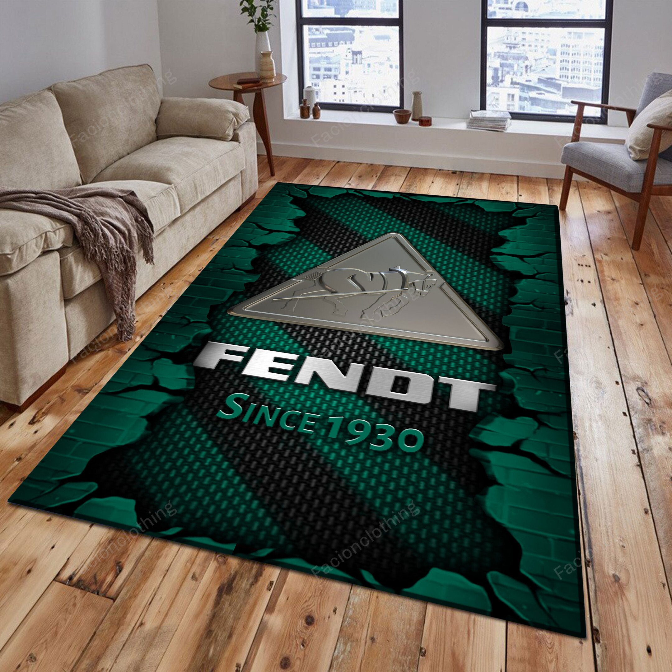 Sportswearmerch Fendt Tractor Personalized Rug For Fan