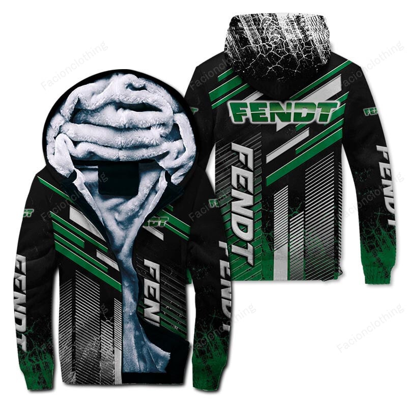 Sportswearmerch Fendt Tractor Personalized Zip Hoodie Velvet Hoodie For Fan