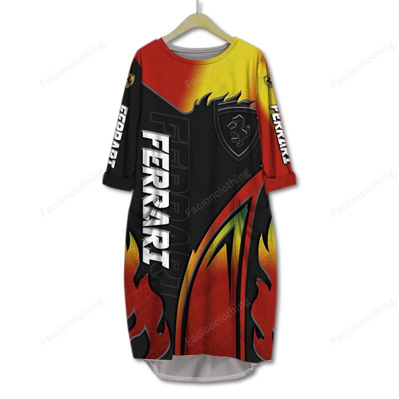 Sportswearmerch Ferrari Personalized Pocket Dress For Fan