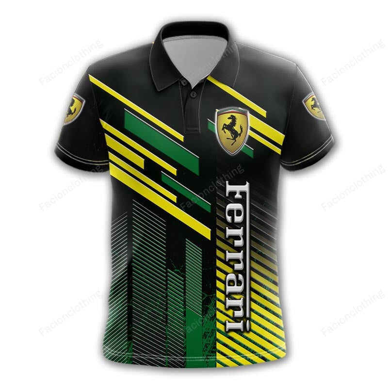 Sportswearmerch Ferrari Personalized Polo For Fan