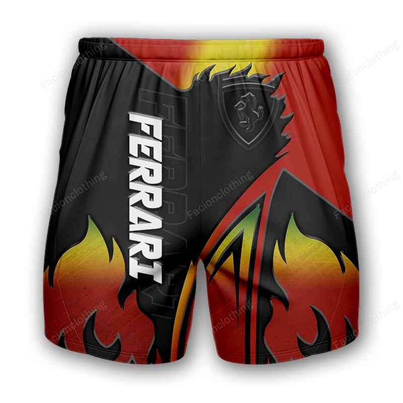 Sportswearmerch Ferrari Personalized Short Pant For Fan