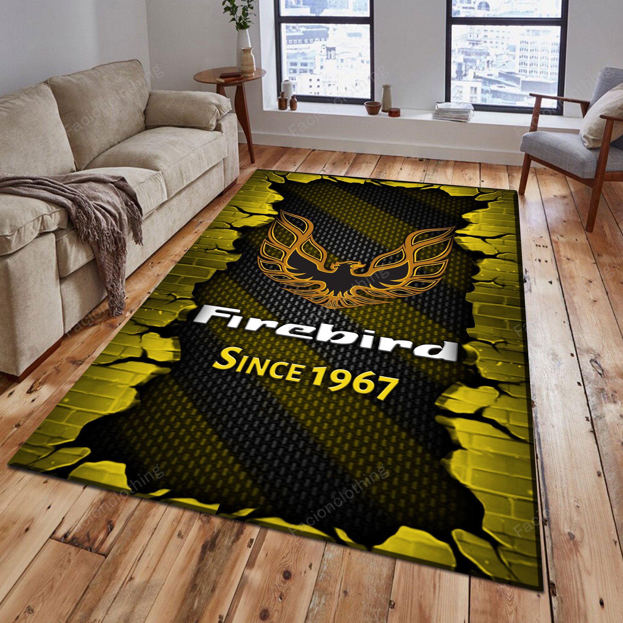 Sportswearmerch Firebird Pontiac Car Personalized Rug For Fan