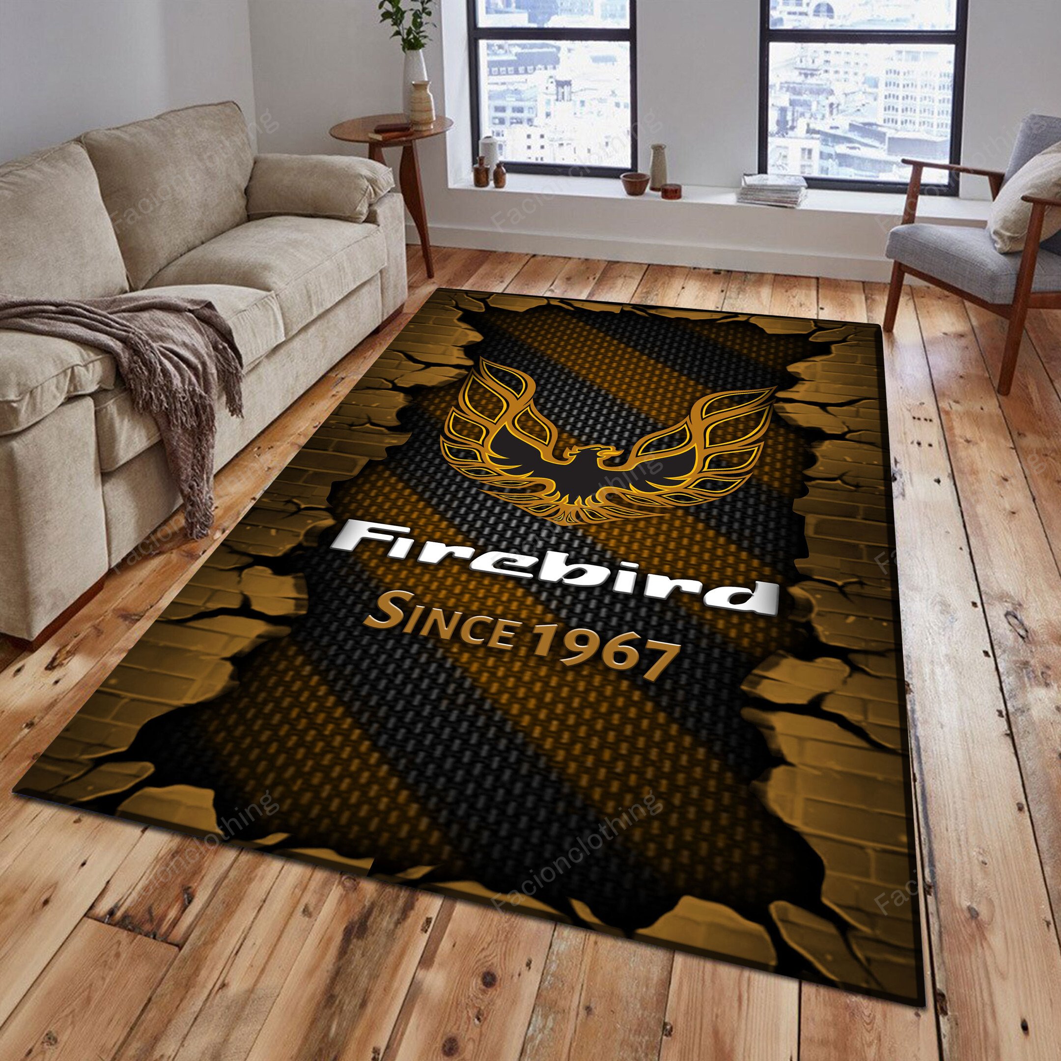 Sportswearmerch Firebird Pontiac Car Personalized Rug For Fan