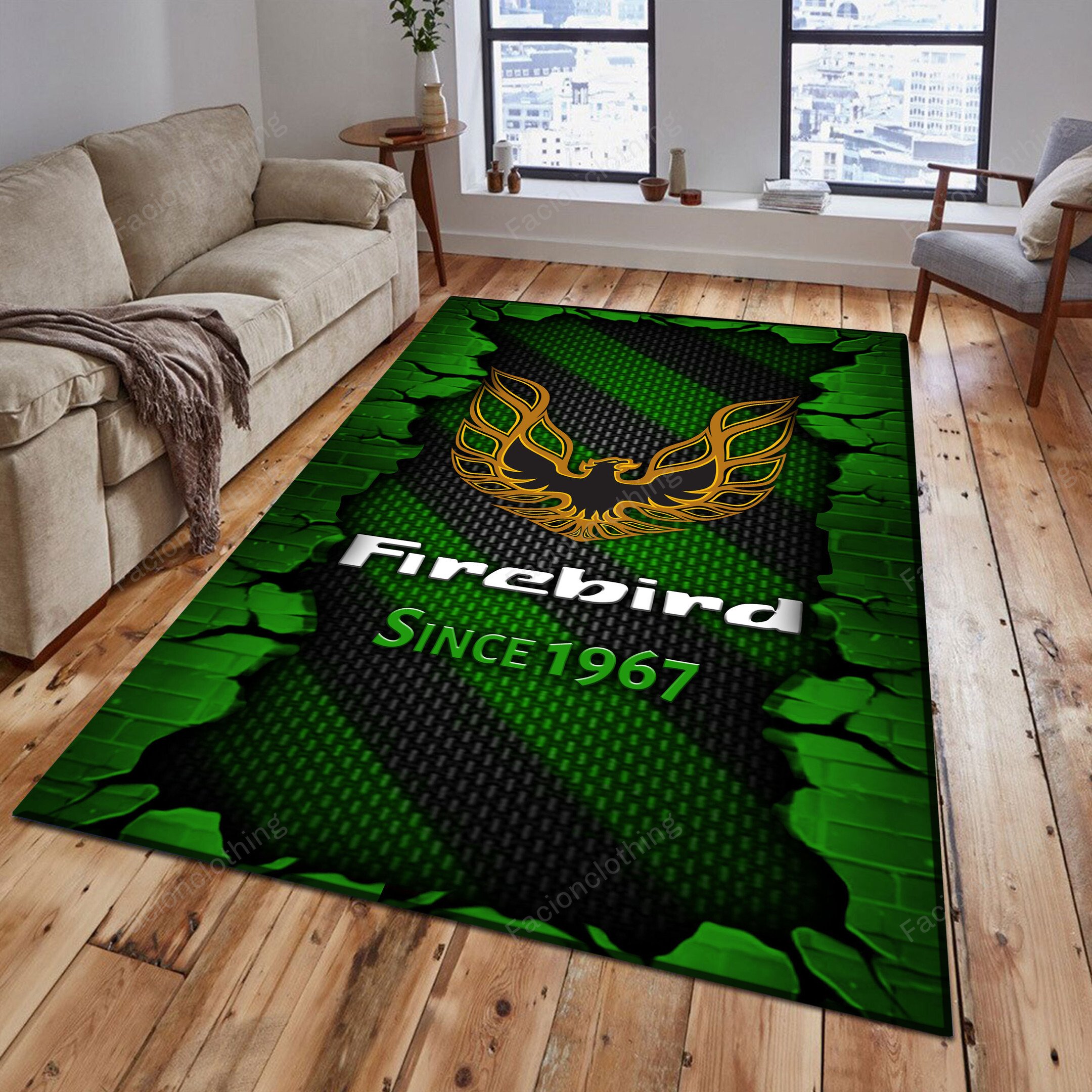 Sportswearmerch Firebird Pontiac Car Personalized Rug For Fan