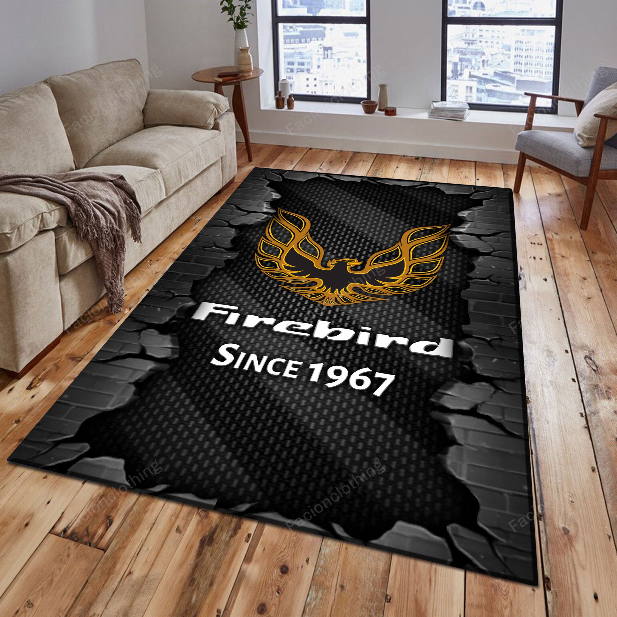 Sportswearmerch Firebird Pontiac Car Personalized Rug For Fan