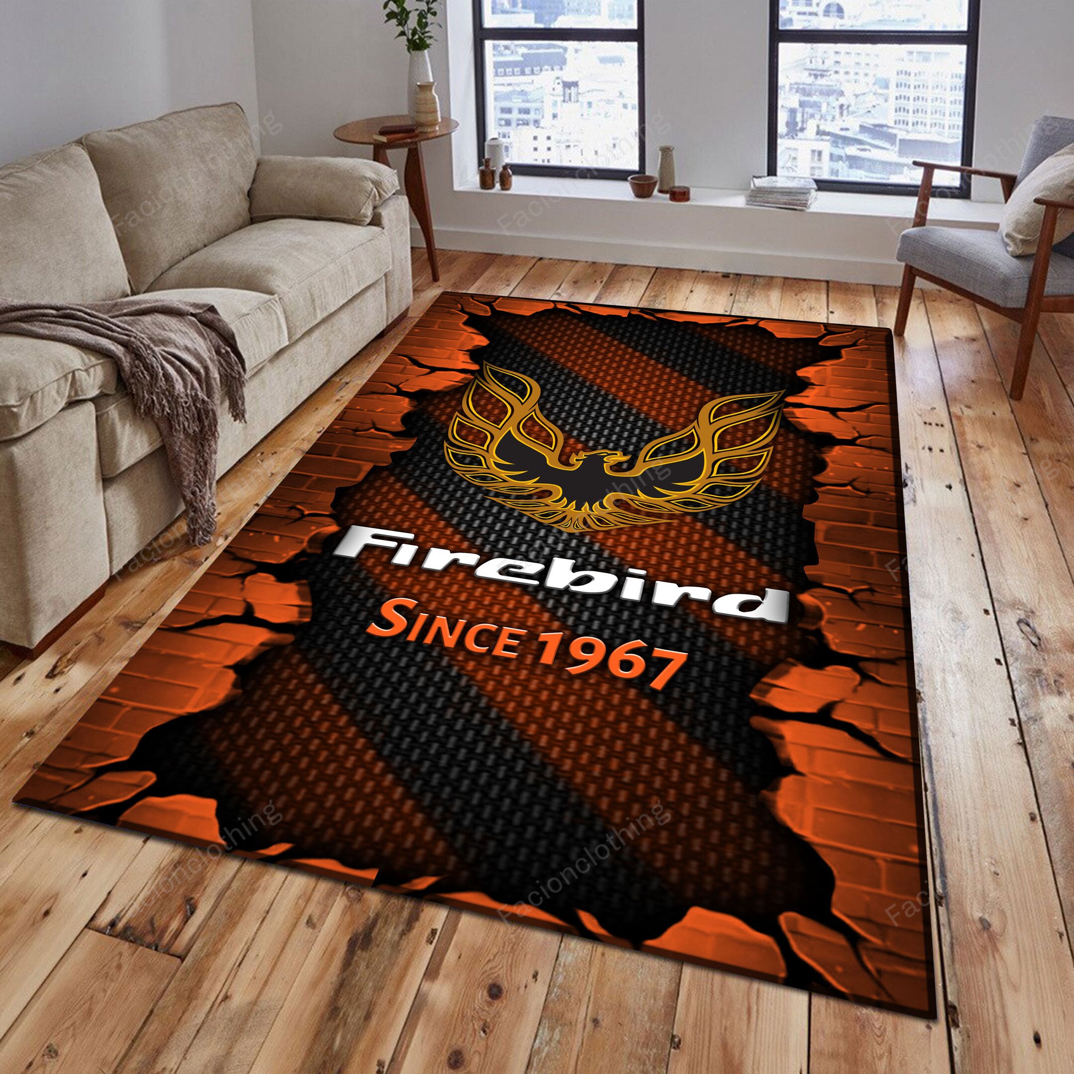 Sportswearmerch Firebird Pontiac Car Personalized Rug For Fan