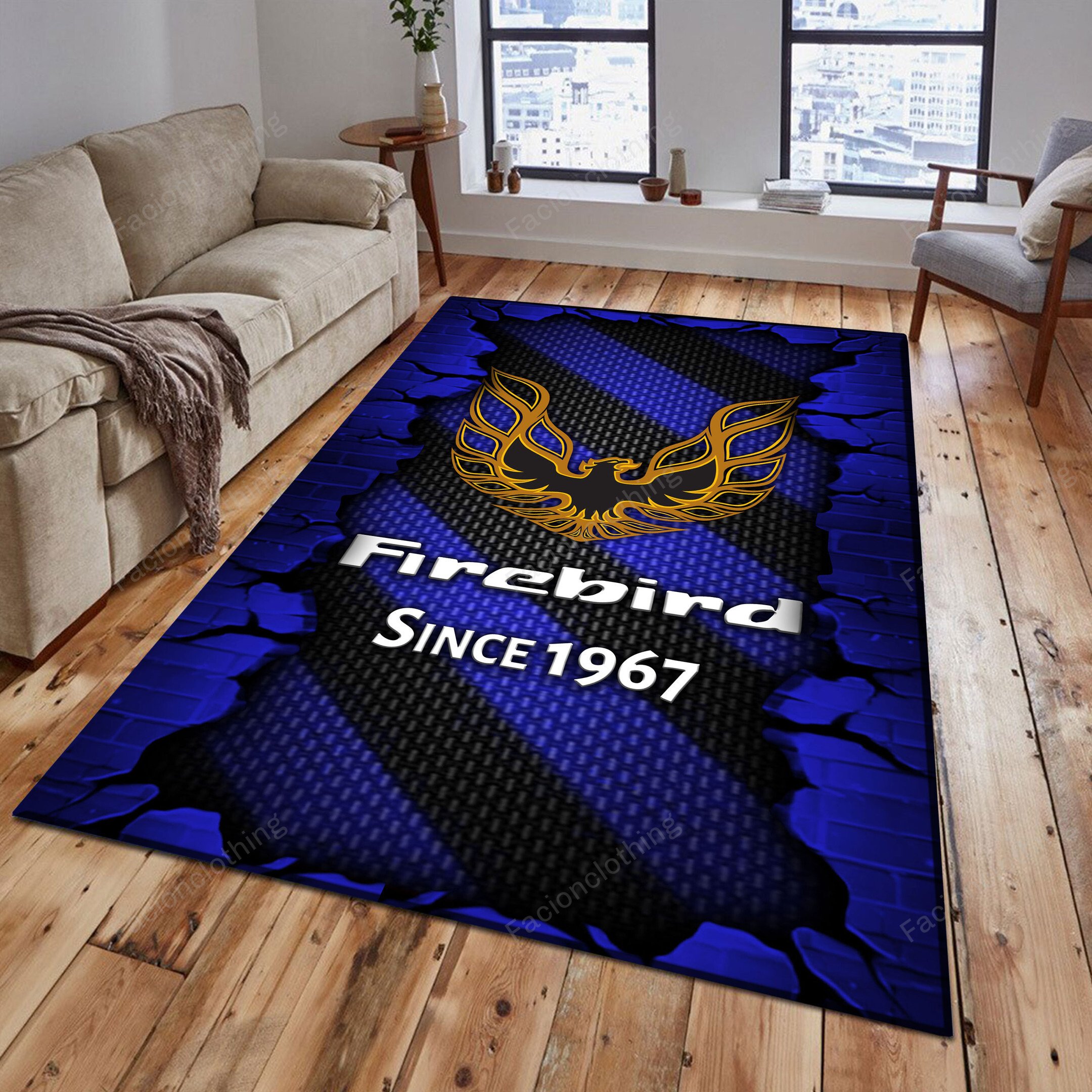 Sportswearmerch Firebird Pontiac Car Personalized Rug For Fan