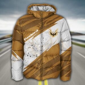 Sportswearmerch Firebird Pontiac Car Puffer Jacket For Fan