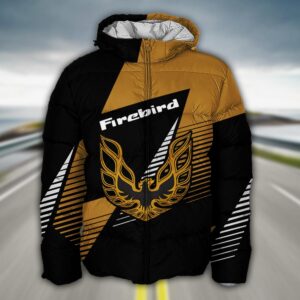 Sportswearmerch Firebird Pontiac Car Puffer Jacket For Fan