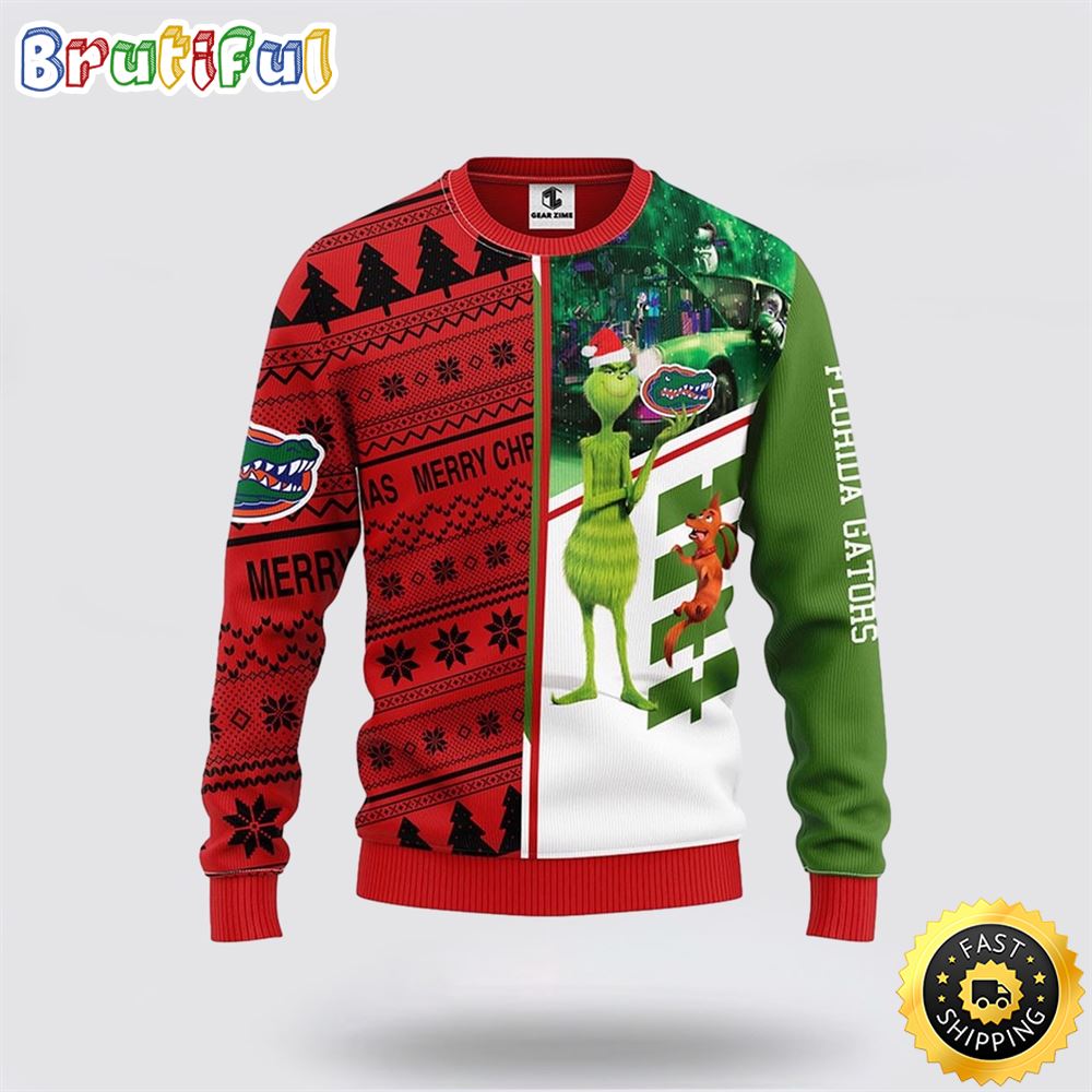 Sportswearmerch Florida Gators NCAA And Grinch And Scooby-Doo Christmas Sweater For Fan