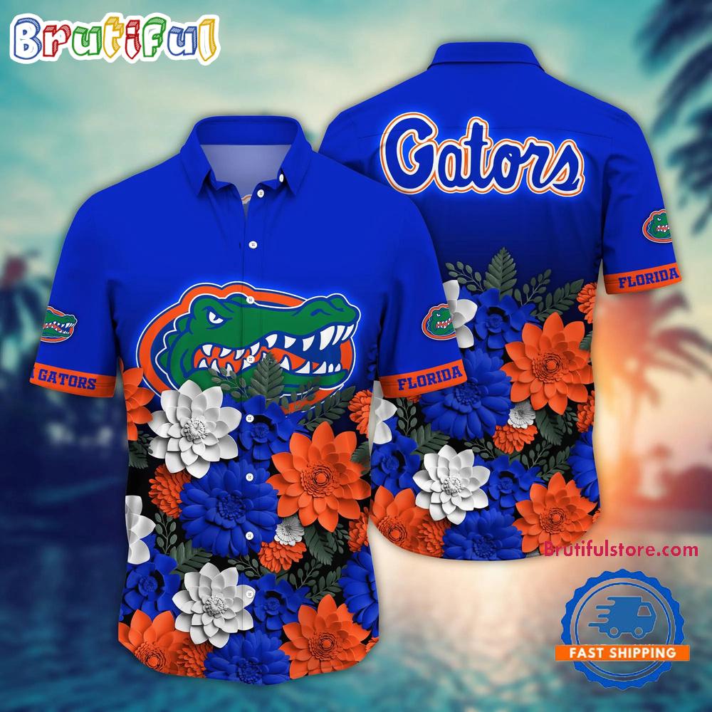 Sportswearmerch Florida Gators NCAA Flower Tropical Summer Beach Hawaiian Shirt For Fan