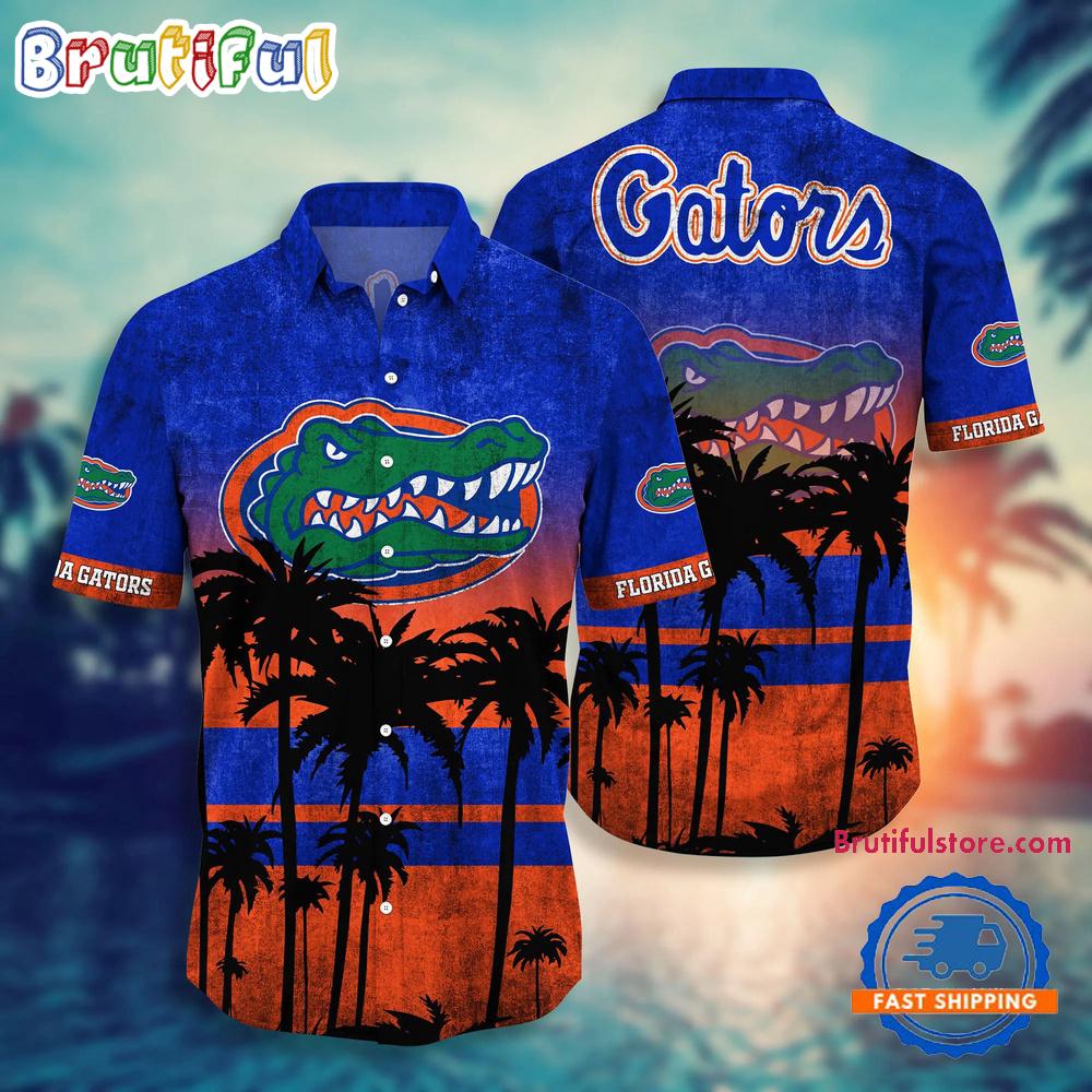 Sportswearmerch Florida Gators NCAA Palm Tree Summer Beach Personalized Hawaiian Shirt For Fan