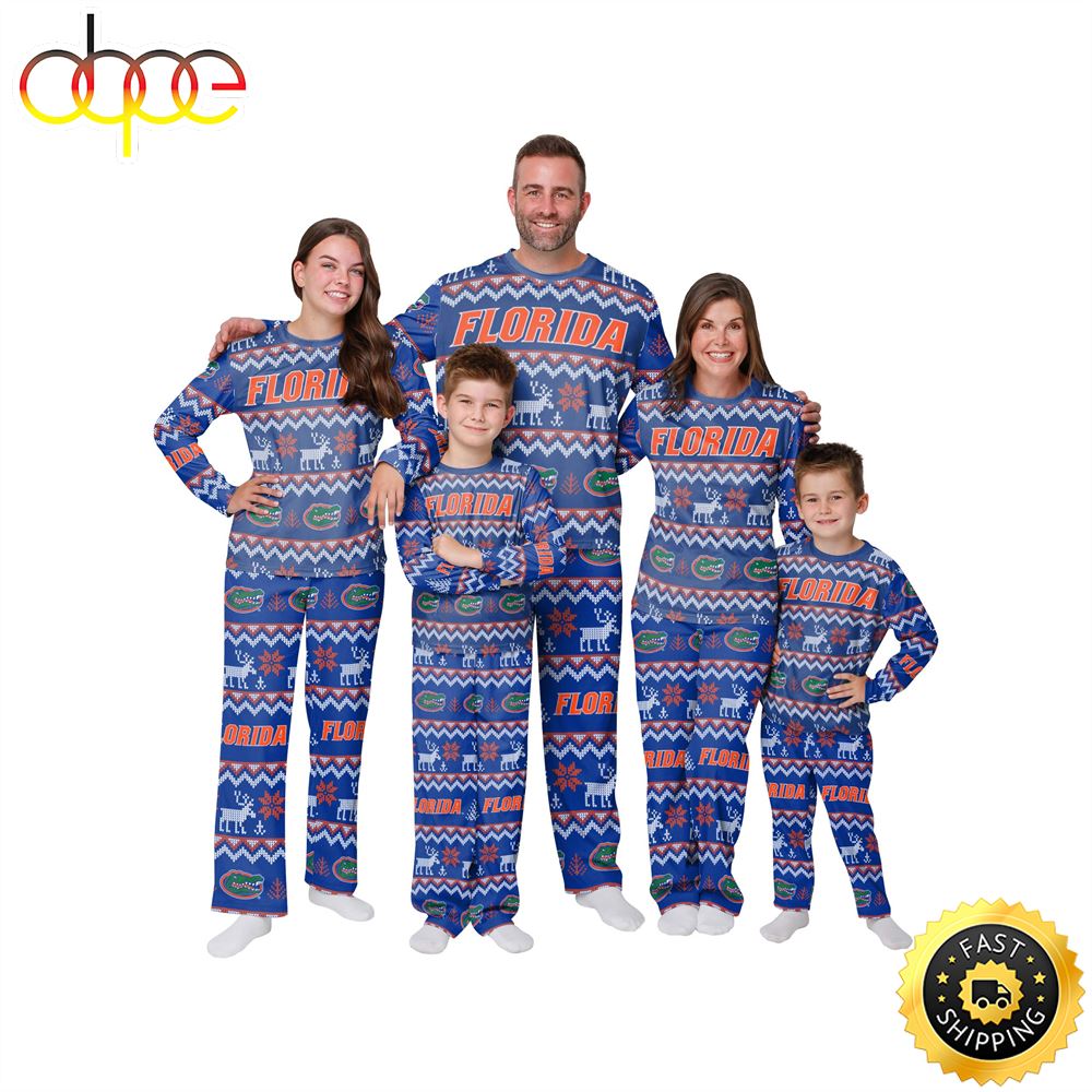 Sportswearmerch Florida Gators NCAA Patterns Essentials Christmas Personalized Pajamas For Fan