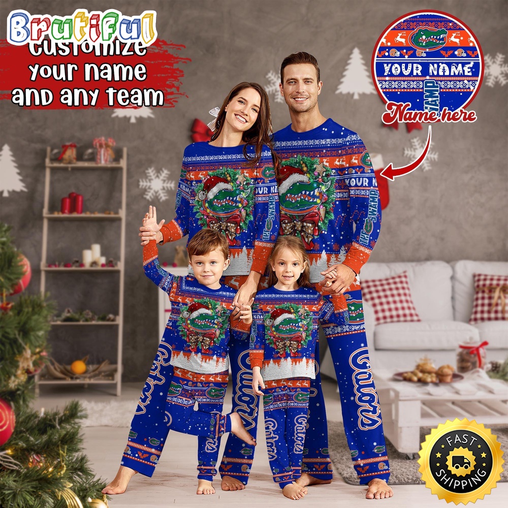 Sportswearmerch Florida Gators NCAA Personalized Pajamas Family For Fan