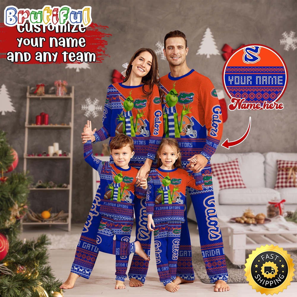 Sportswearmerch Florida Gators NCAA Personalized Pajamas Family For Fan
