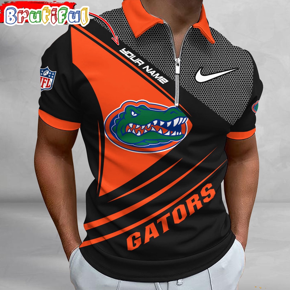 Sportswearmerch Florida Gators NCAA Personalized Zip Polo Shirt For Fan