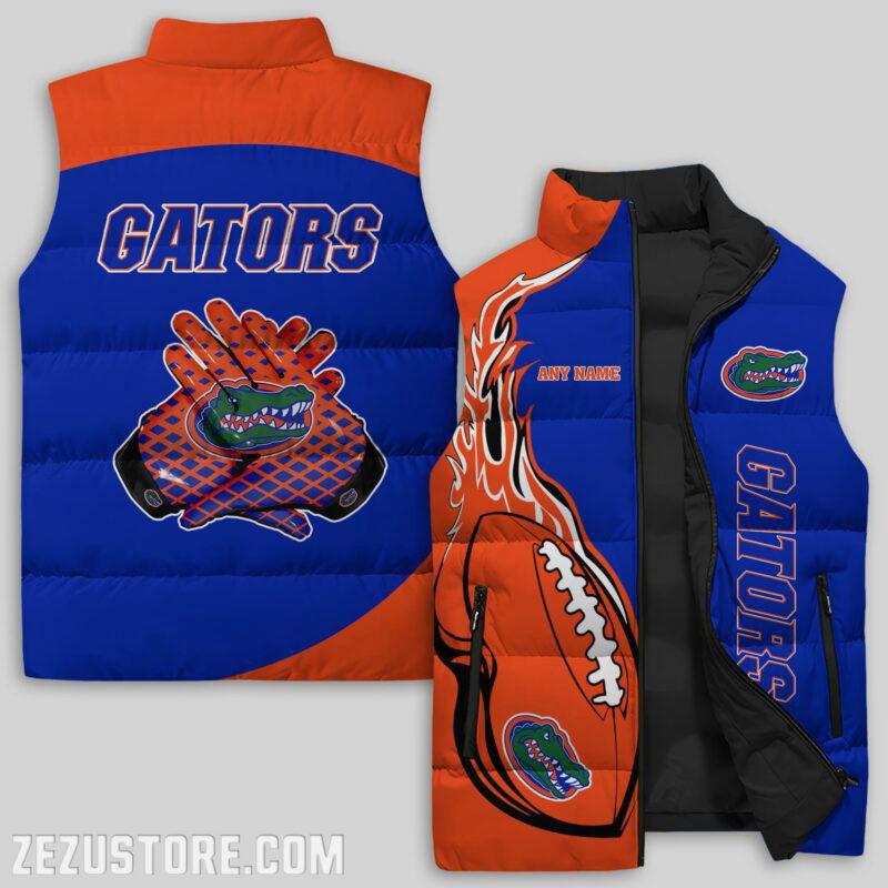 Sportswearmerch Florida Gators NCAA Sleeveless Puffer Jacket For Fans