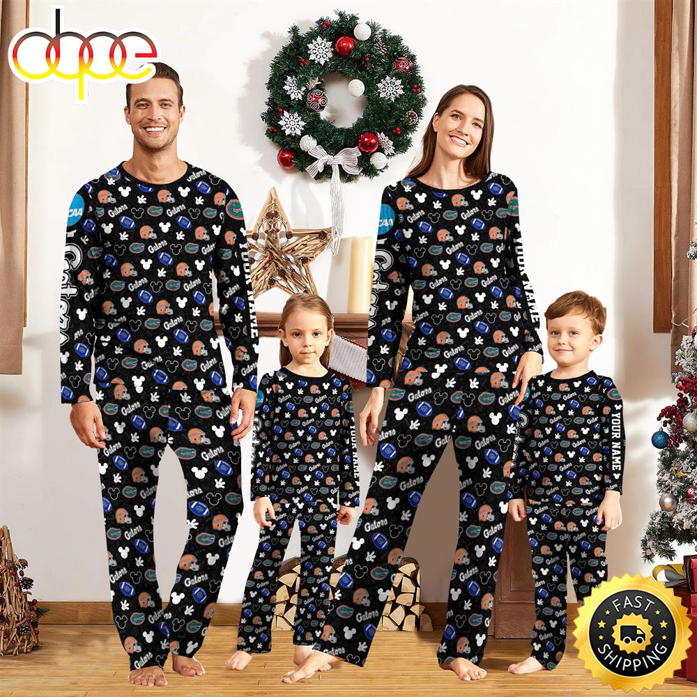 Sportswearmerch Florida Gators NCAA x Mickey Mouse Personalized Pajamas Family For Fan