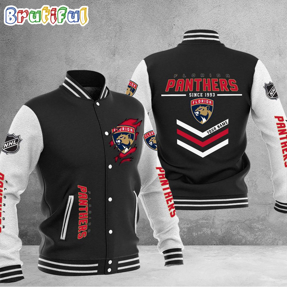 Sportswearmerch Florida Panthers NHL Personalized Baseball Jacket For Fan