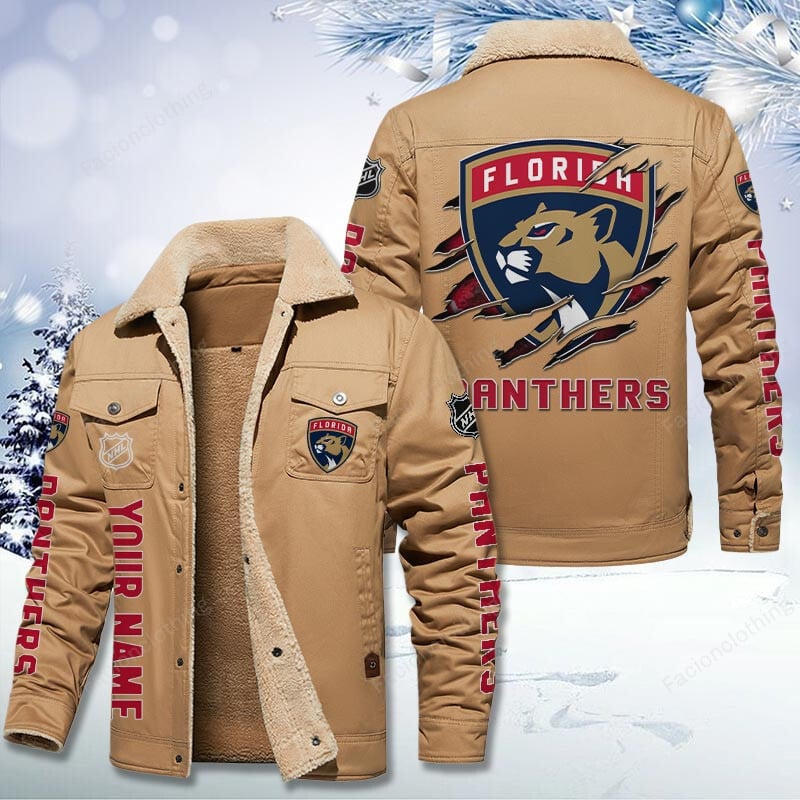 Sportswearmerch Florida Panthers NHL Personalized Cotton Jacket For Fan