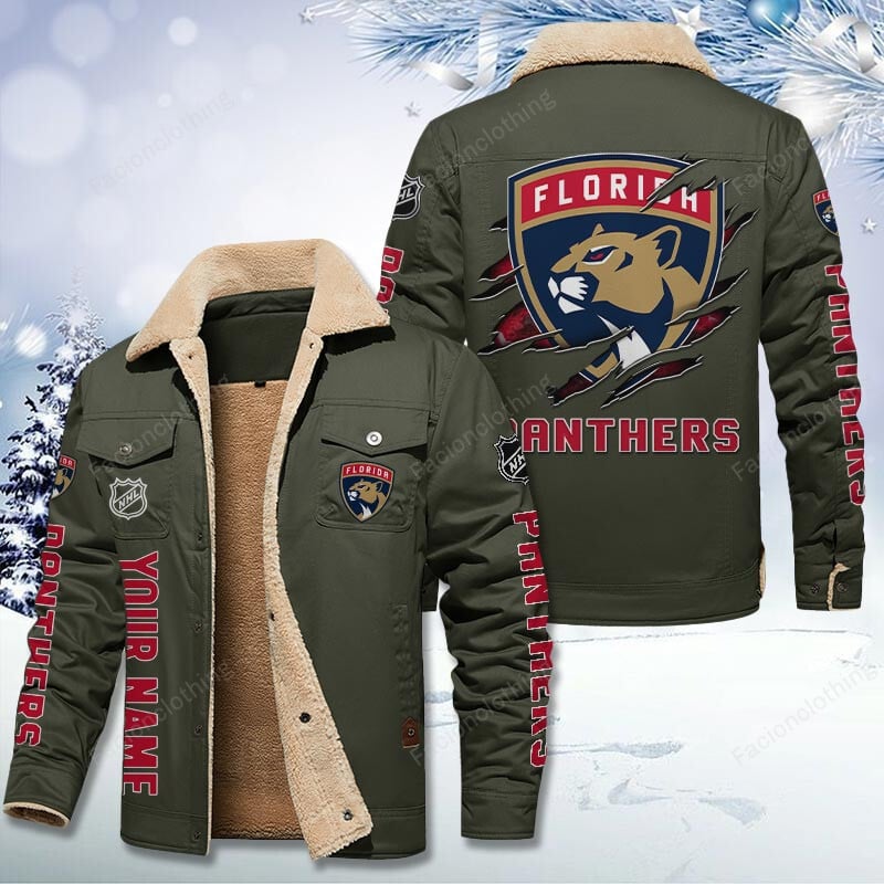 Sportswearmerch Florida Panthers NHL Personalized Cotton Jacket For Fan