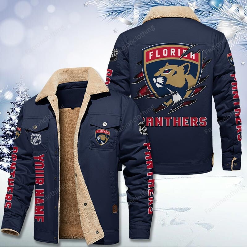 Sportswearmerch Florida Panthers NHL Personalized Cotton Jacket For Fan