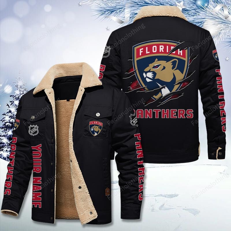 Sportswearmerch Florida Panthers NHL Personalized Cotton Jacket For Fan