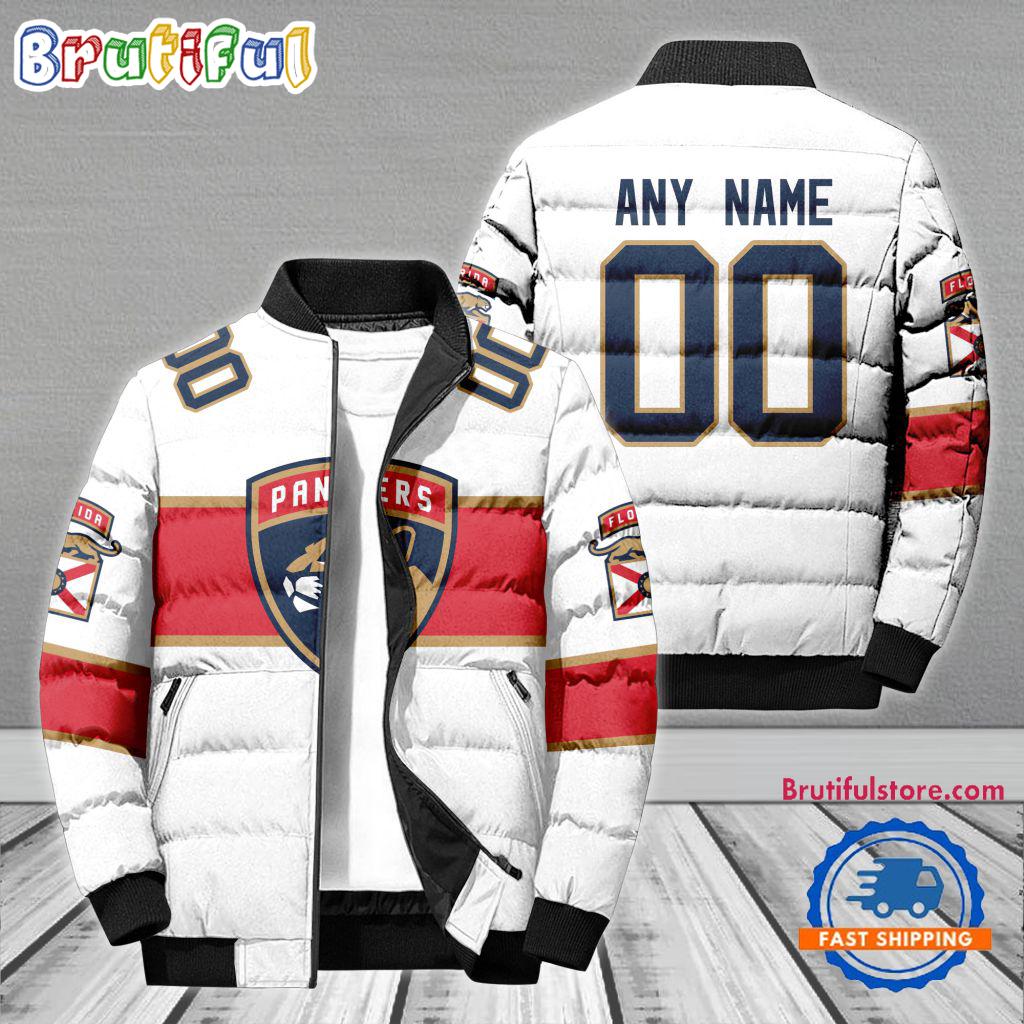 Sportswearmerch Florida Panthers NHL Personalized Puffer Jacket For Fan