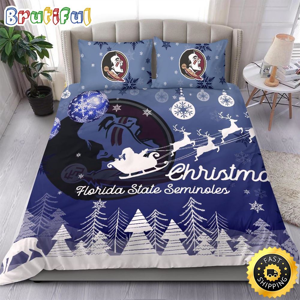 Sportswearmerch Florida State Seminoles NCAA Christmas Bedding Sets For Fan