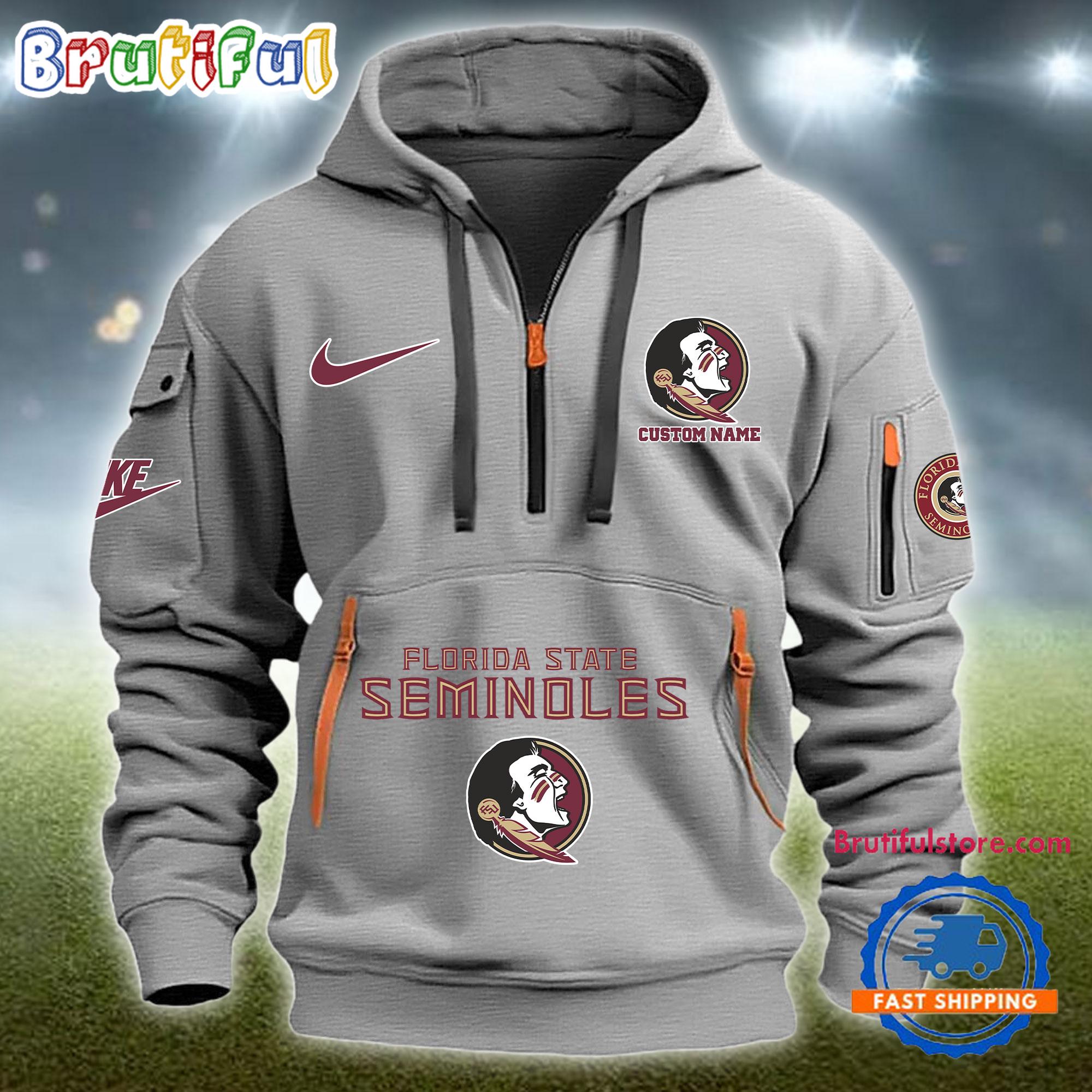 Sportswearmerch Florida State Seminoles NCAA Half Zip Hoodie For Fan