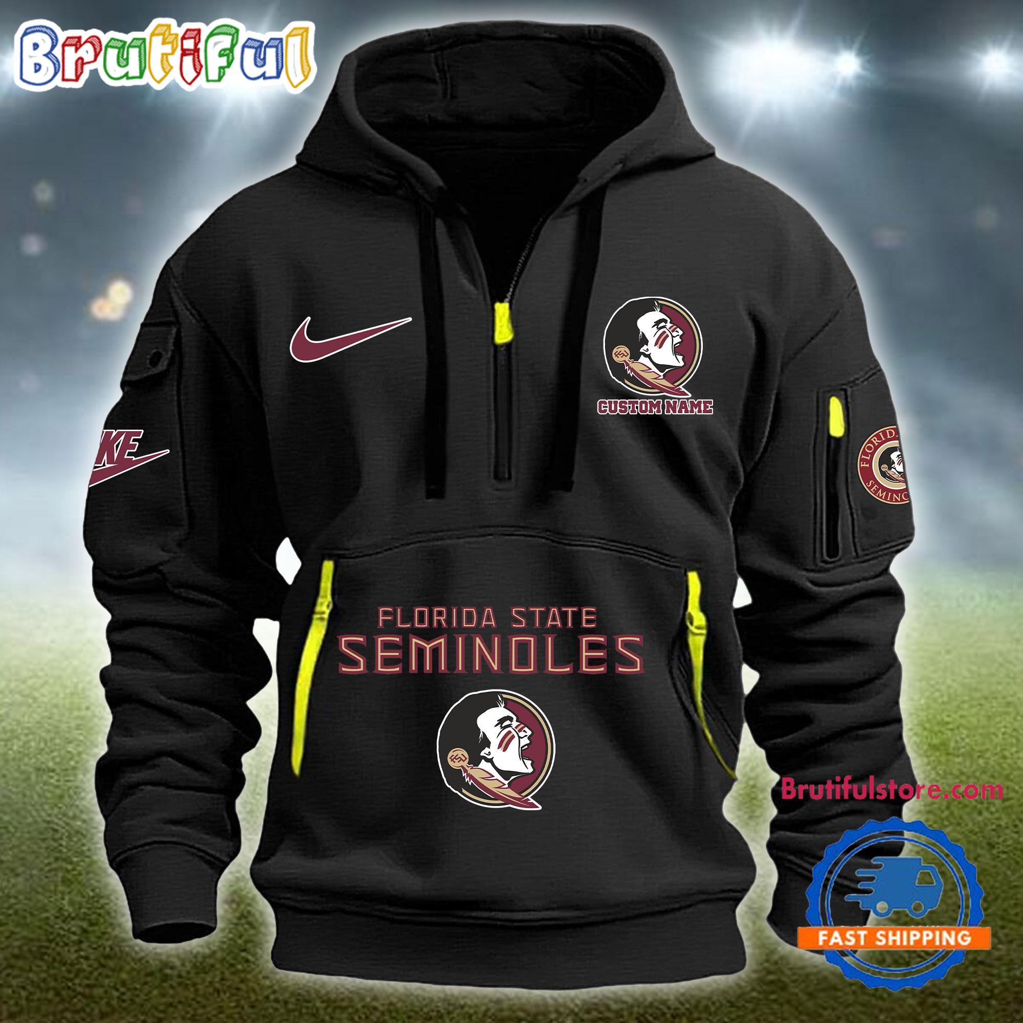 Sportswearmerch Florida State Seminoles NCAA Half Zip Hoodie For Fan