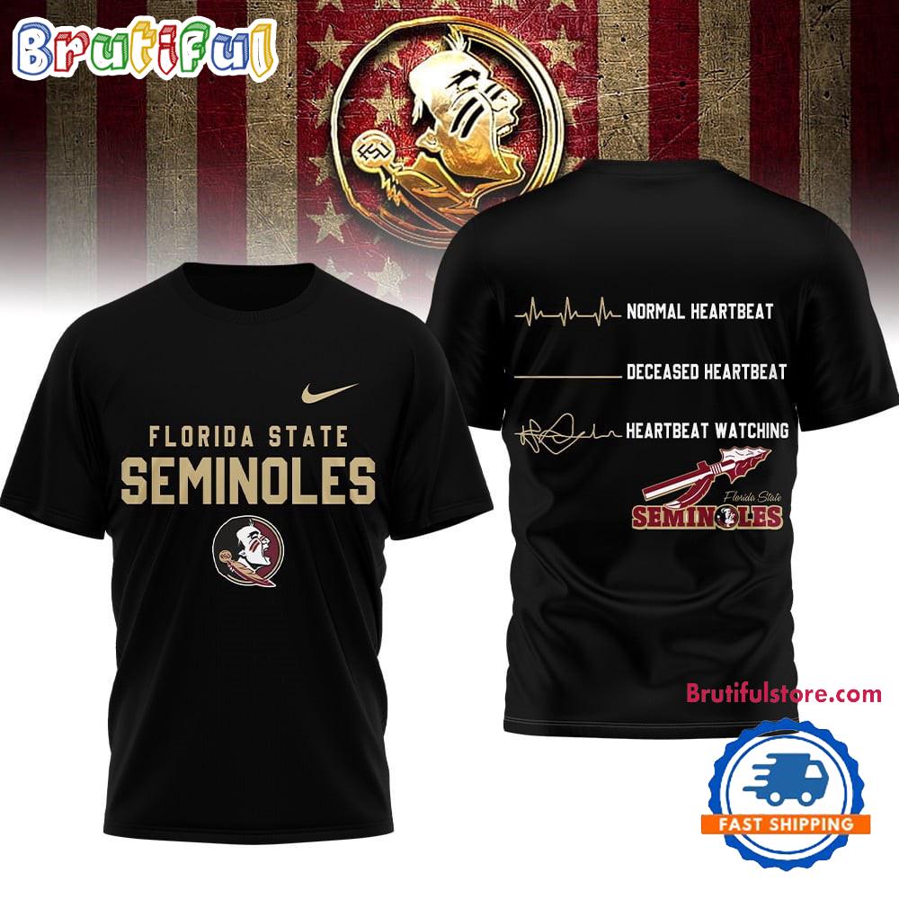 Sportswearmerch Florida State Seminoles NCAA Heartbeat T-Shirt For Fan