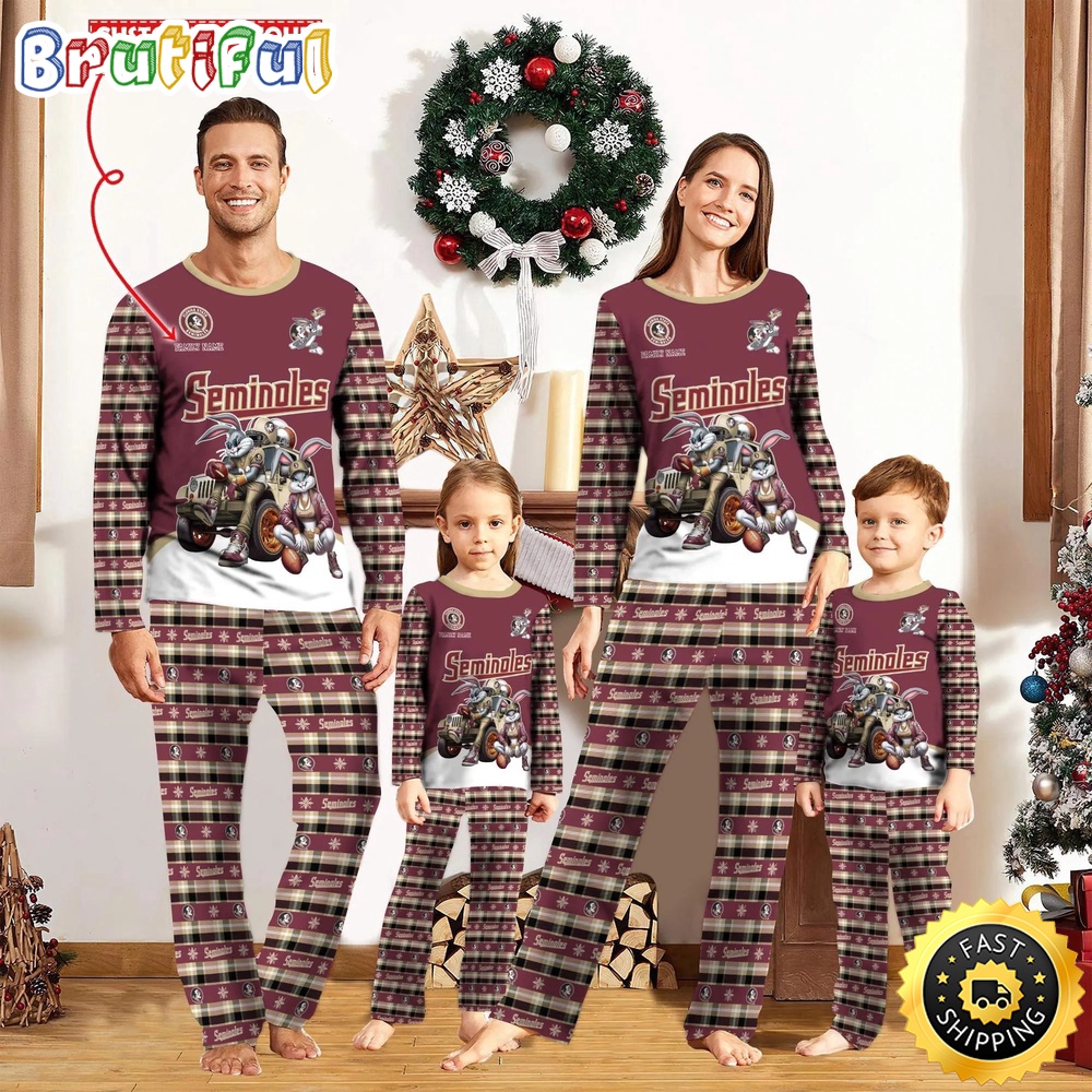Sportswearmerch Florida State Seminoles NCAA Personalized Pajamas Family For Fan