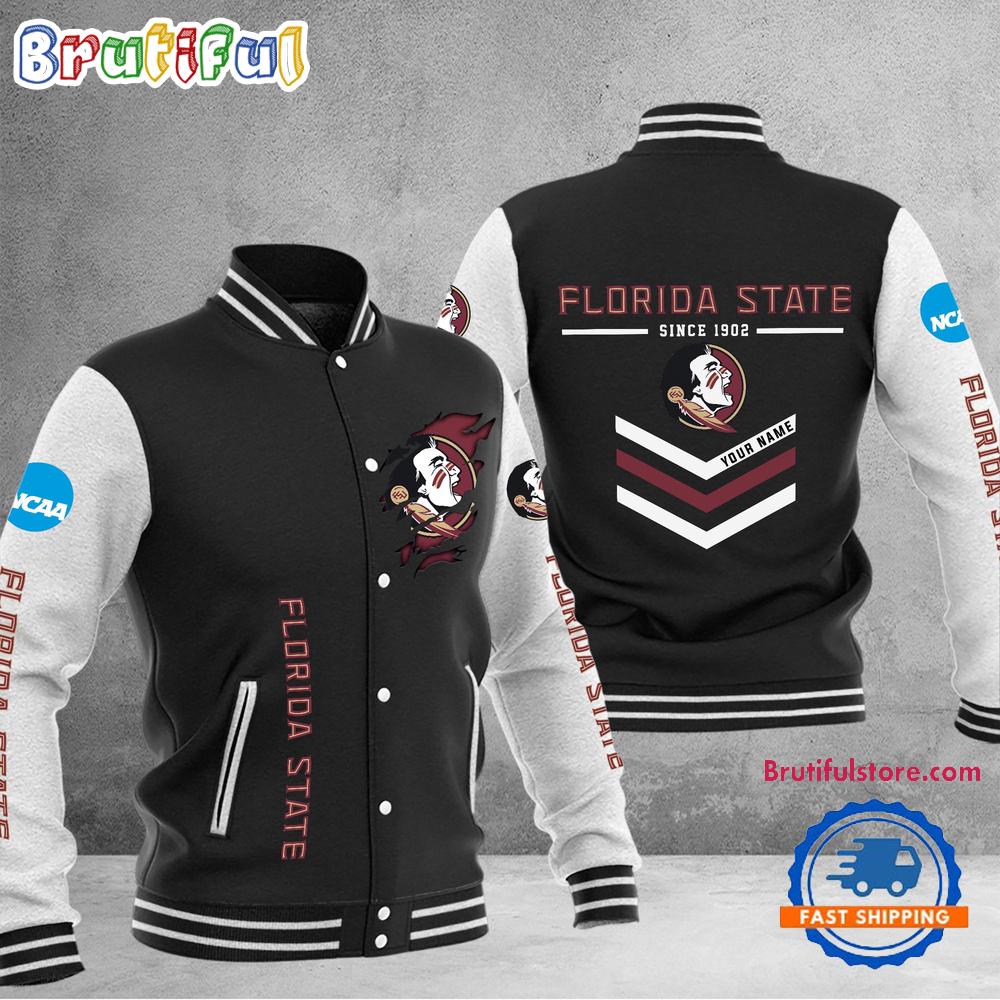 Sportswearmerch Florida State Seminoles NCAA Personalized Personalized Baseball Jacket For Fan