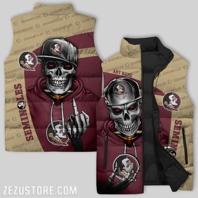 Sportswearmerch Florida State Seminoles NCAA Sleeveless Puffer Jacket For Fans