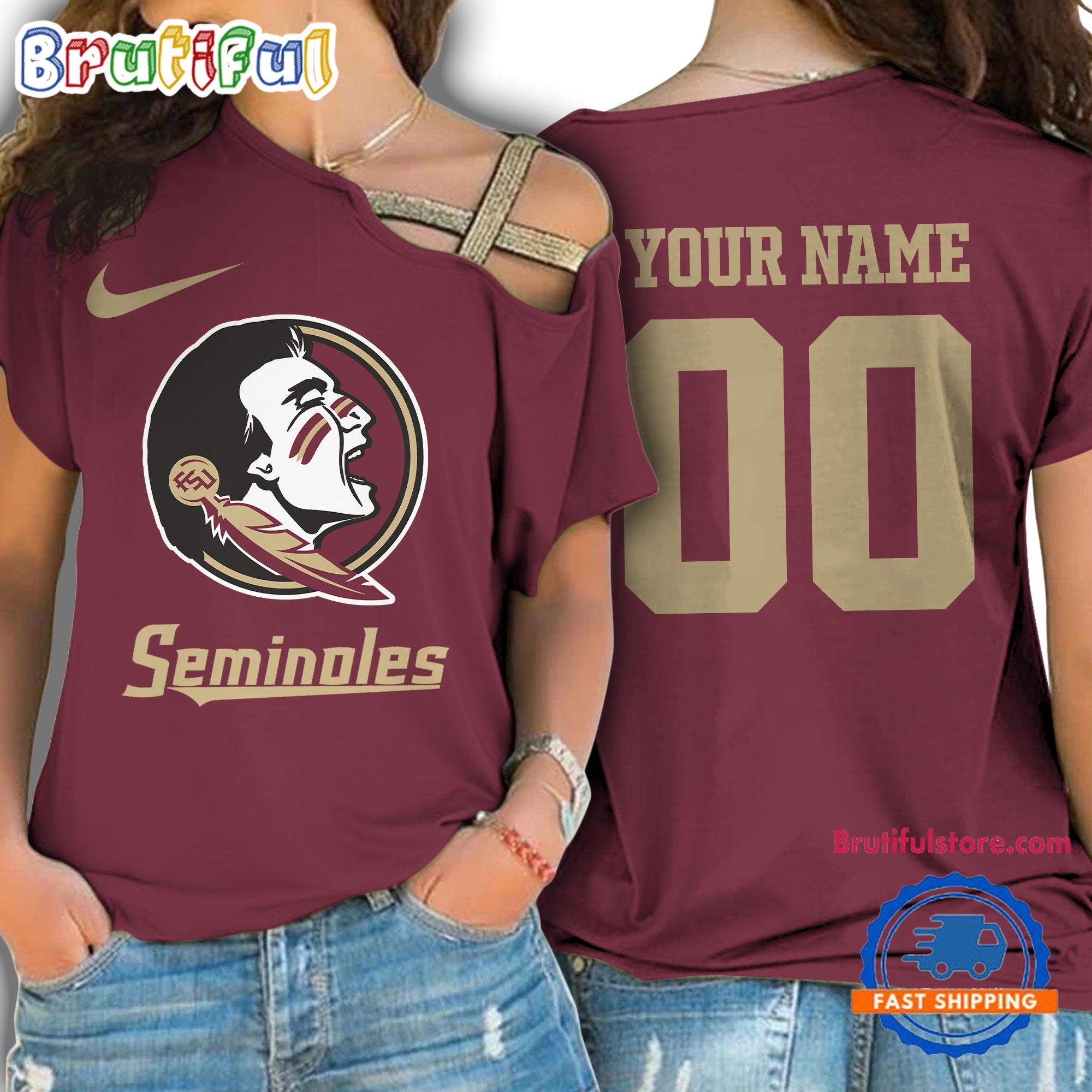 Sportswearmerch Florida State Seminoles NCAA Strapless Sleeve Short For Fan