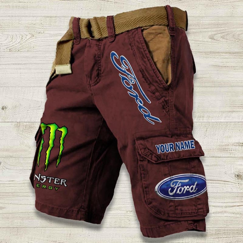 Sportswearmerch Ford Car Denim Short For Fan