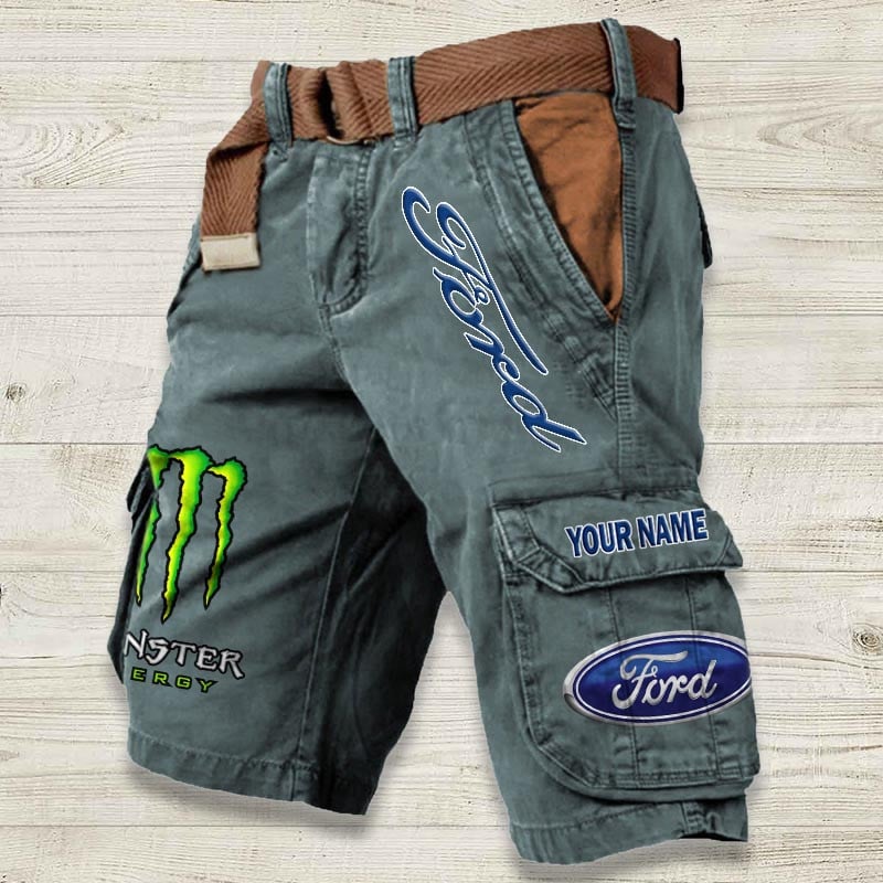 Sportswearmerch Ford Car Denim Short For Fan
