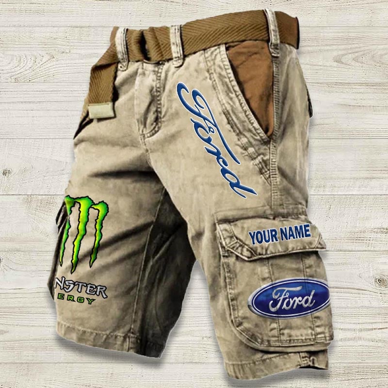 Sportswearmerch Ford Car Denim Short For Fan