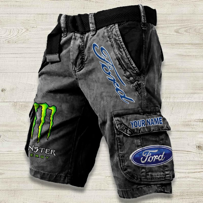 Sportswearmerch Ford Car Denim Short For Fan
